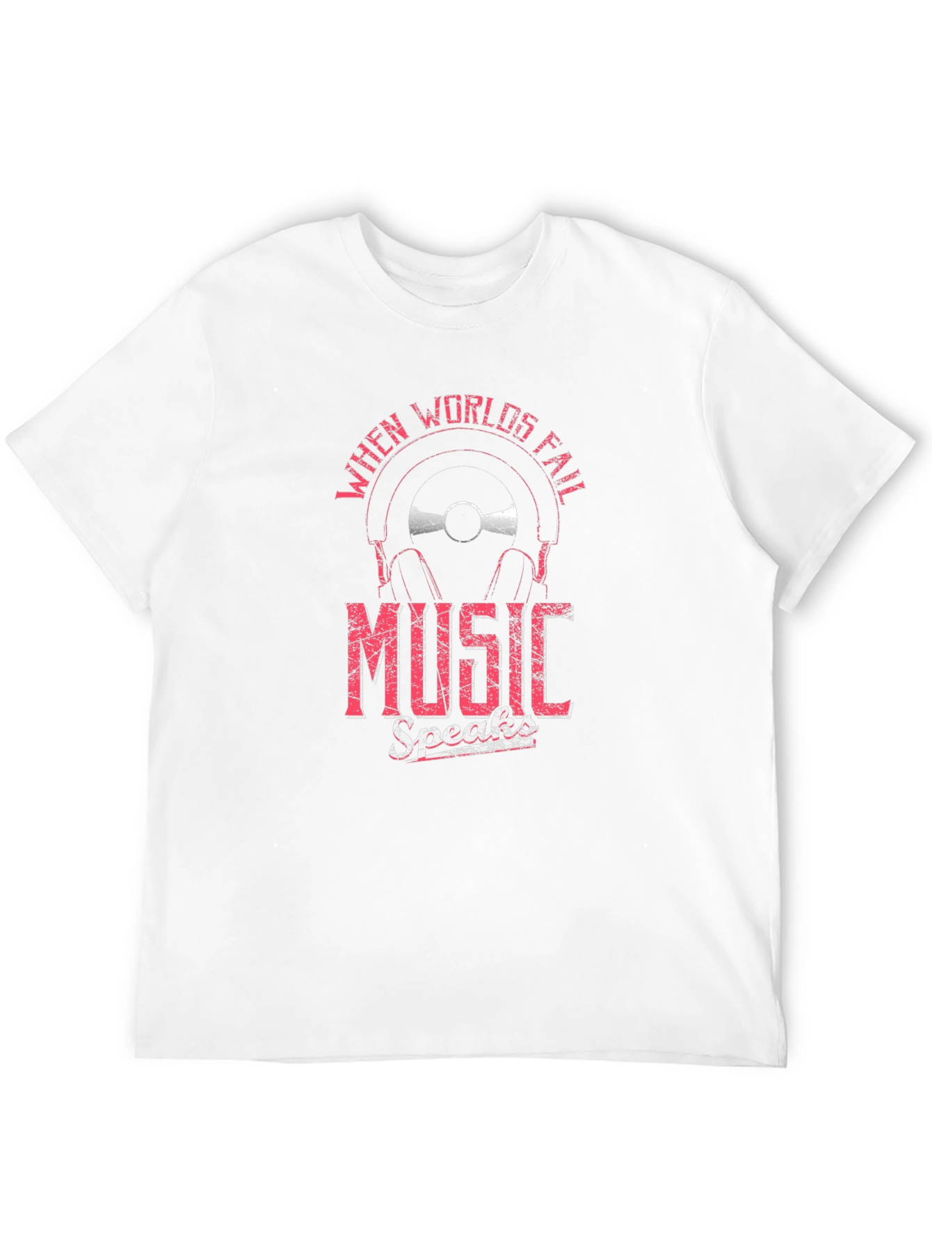 Music Speaks Mens Graphic Tee