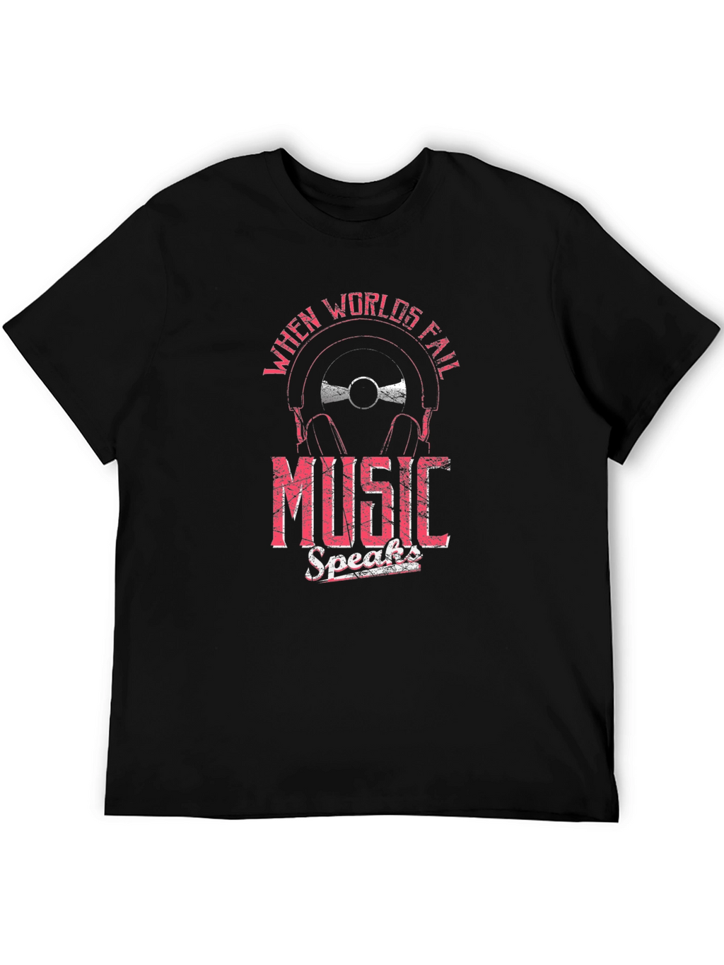 Music Speaks Mens Graphic Tee