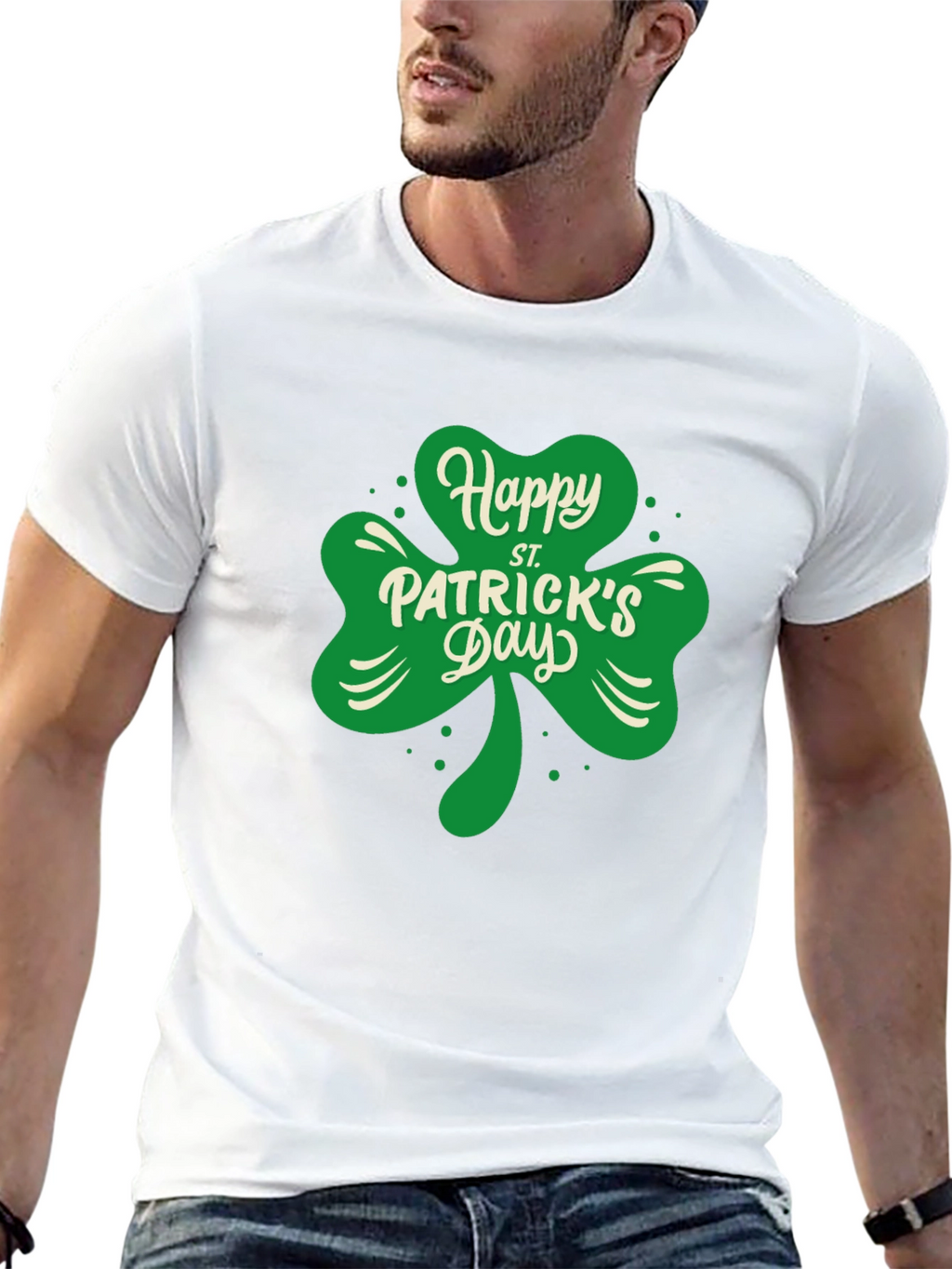 Happy St. Patricks Day Clover T-Shirt