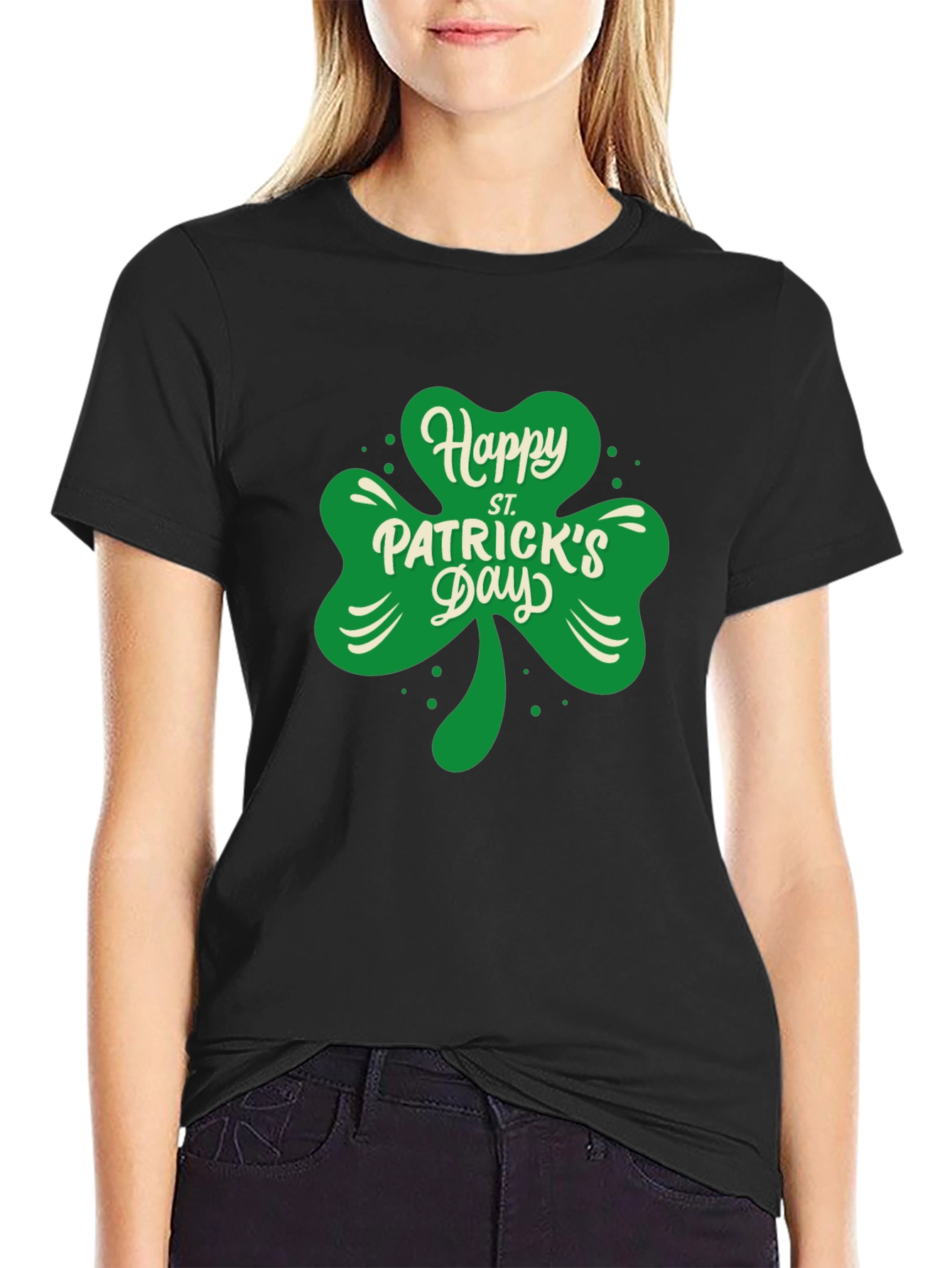 Happy St. Patricks Day Clover T-Shirt