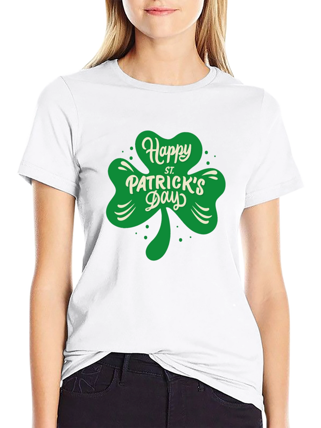 Happy St. Patricks Day Clover T-Shirt