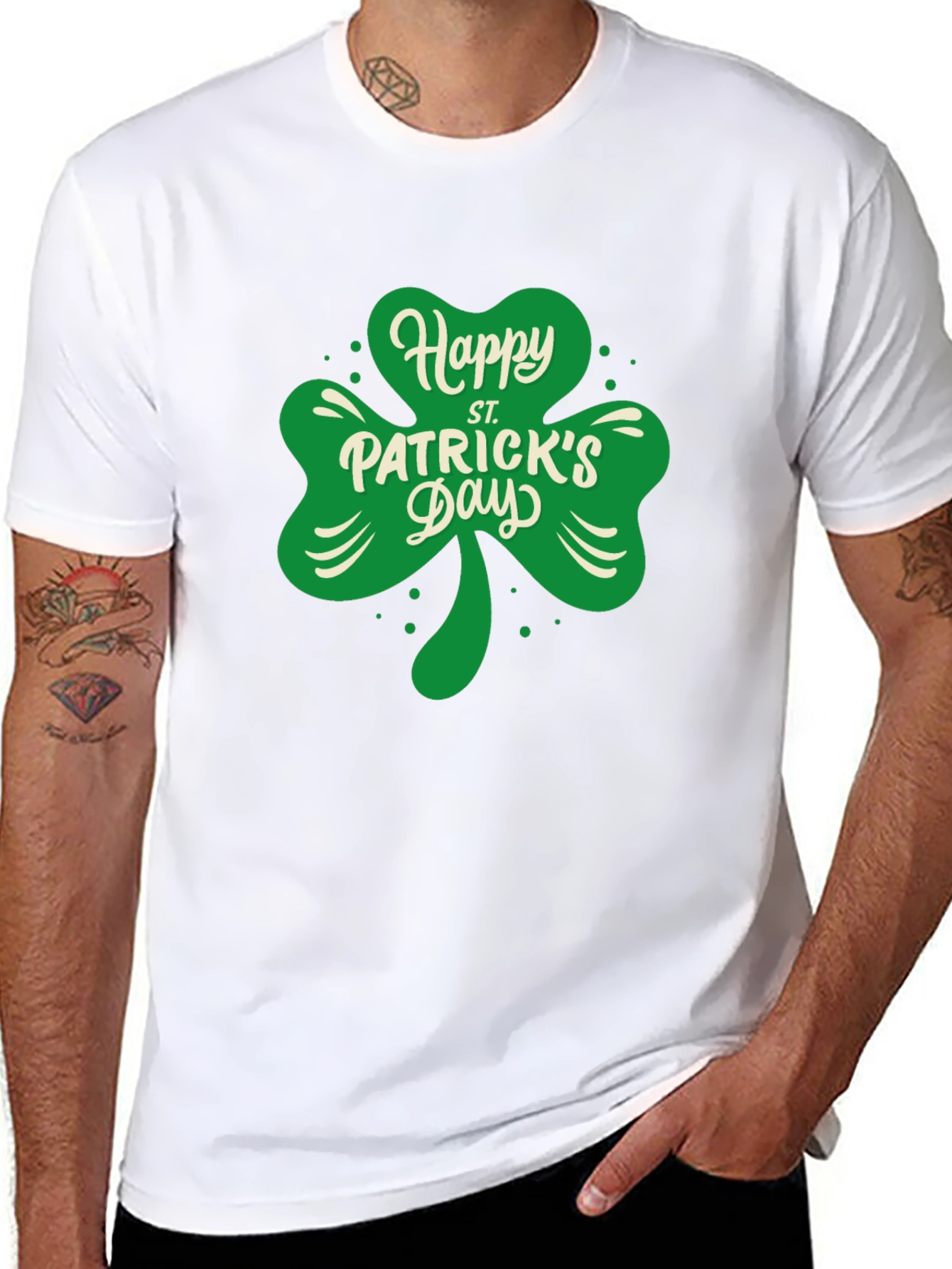Happy St. Patricks Day Clover T-Shirt
