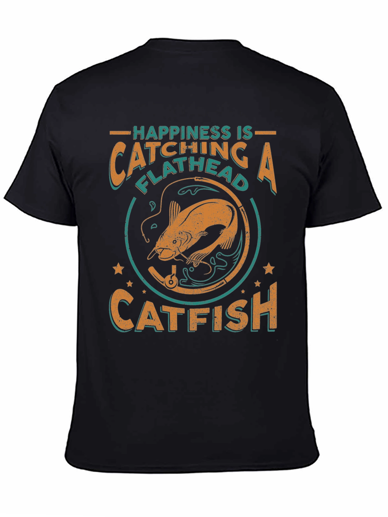 Happiness Catching Flathead Catfish Graphic Tee