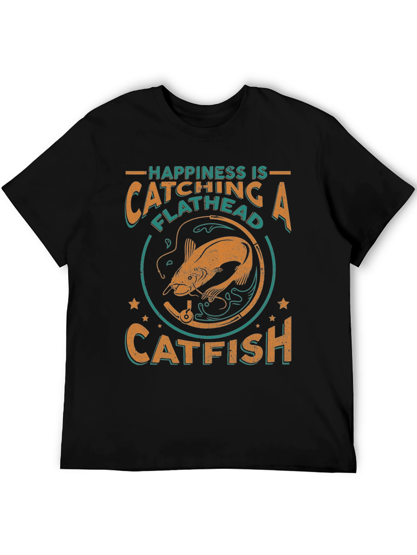 Happiness Catching Flathead Catfish Graphic Tee