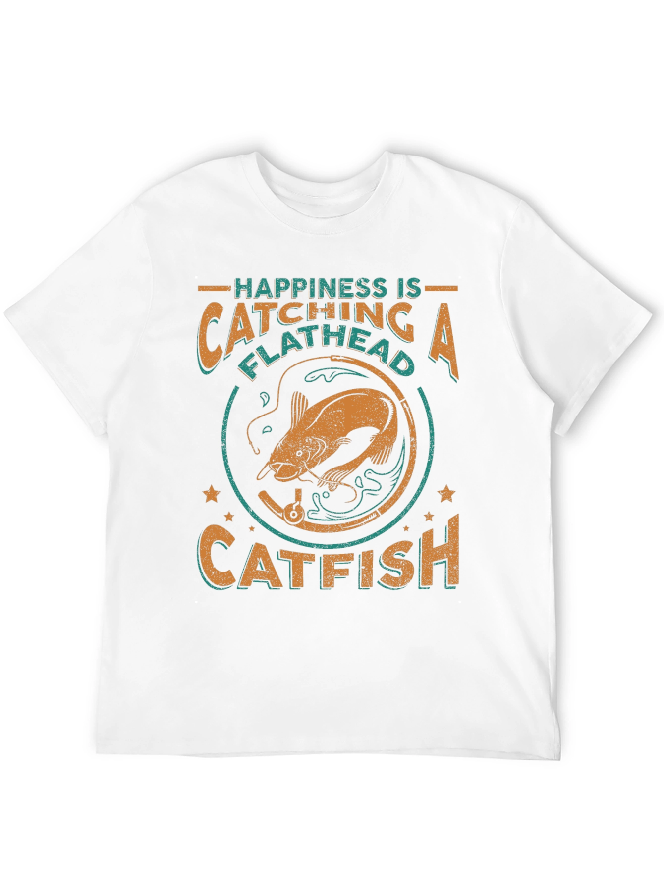 Happiness Catching Flathead Catfish Graphic Tee