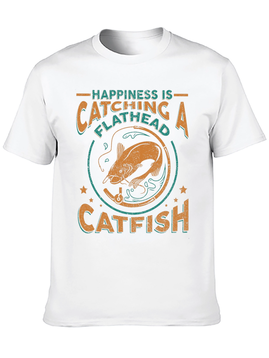 Happiness Catching Flathead Catfish Graphic Tee