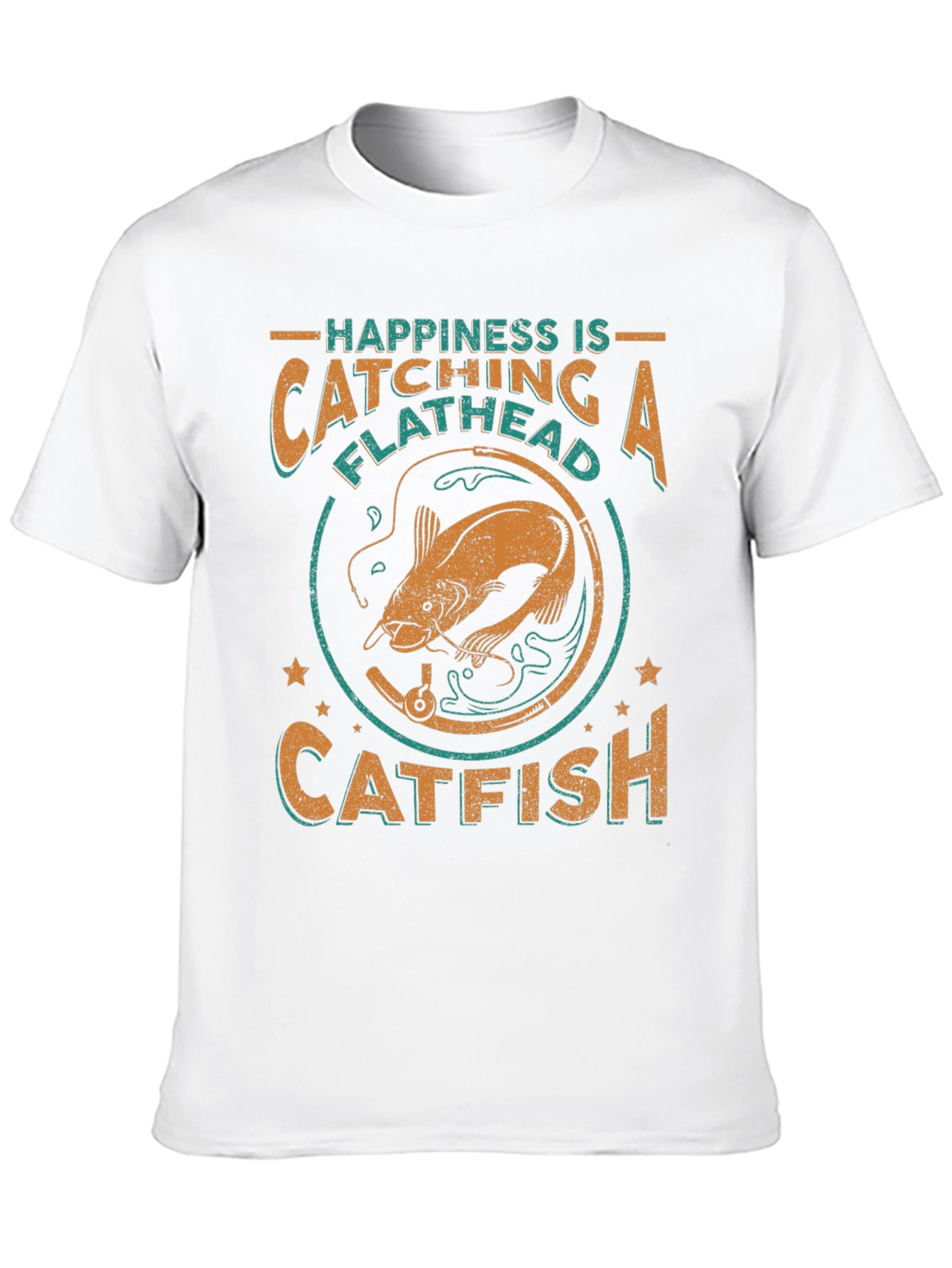 Happiness Catching Flathead Catfish Graphic Tee