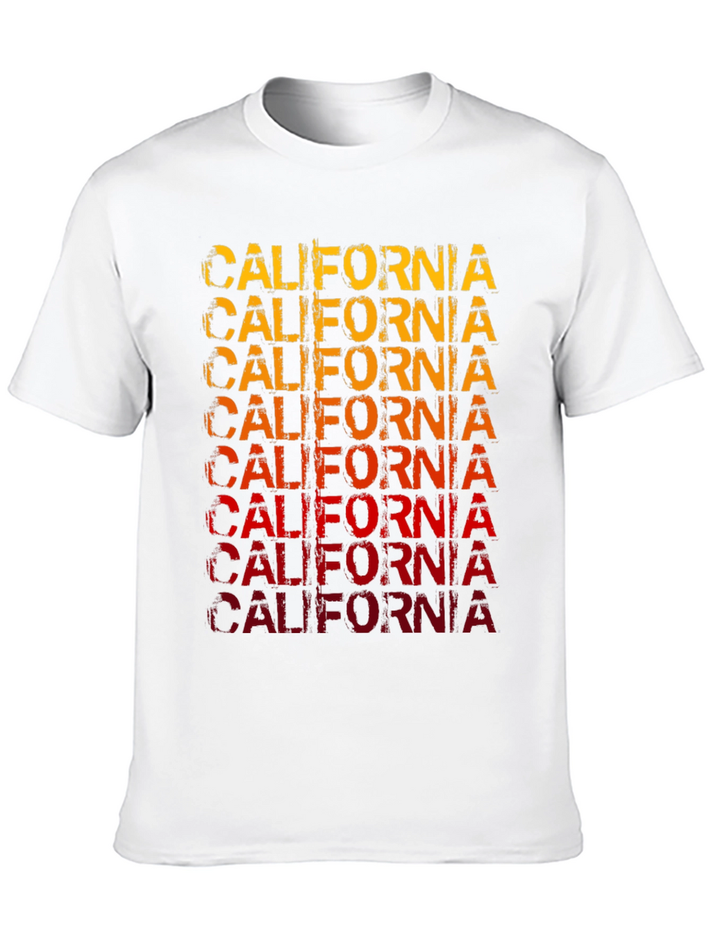 California Graphic Print Mens Black T-Shirt