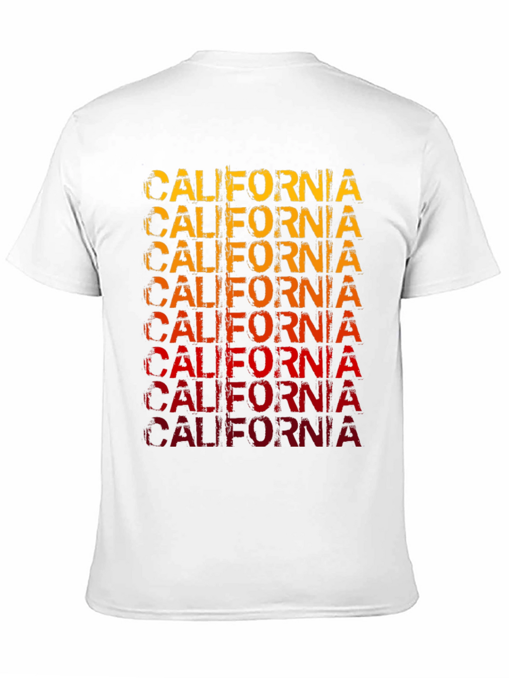 California Graphic Print Mens Black T-Shirt