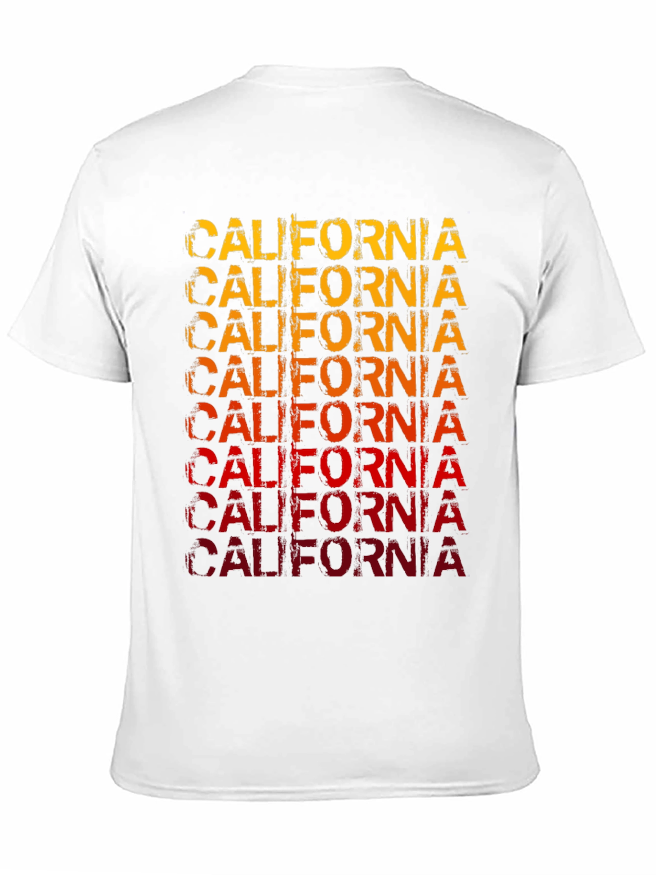 California Graphic Print Mens Black T-Shirt