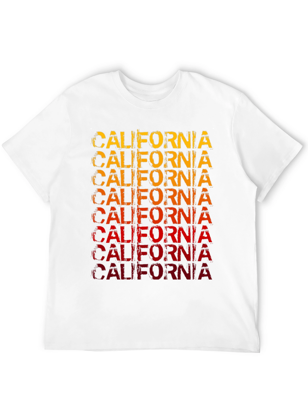 California Graphic Print Mens Black T-Shirt