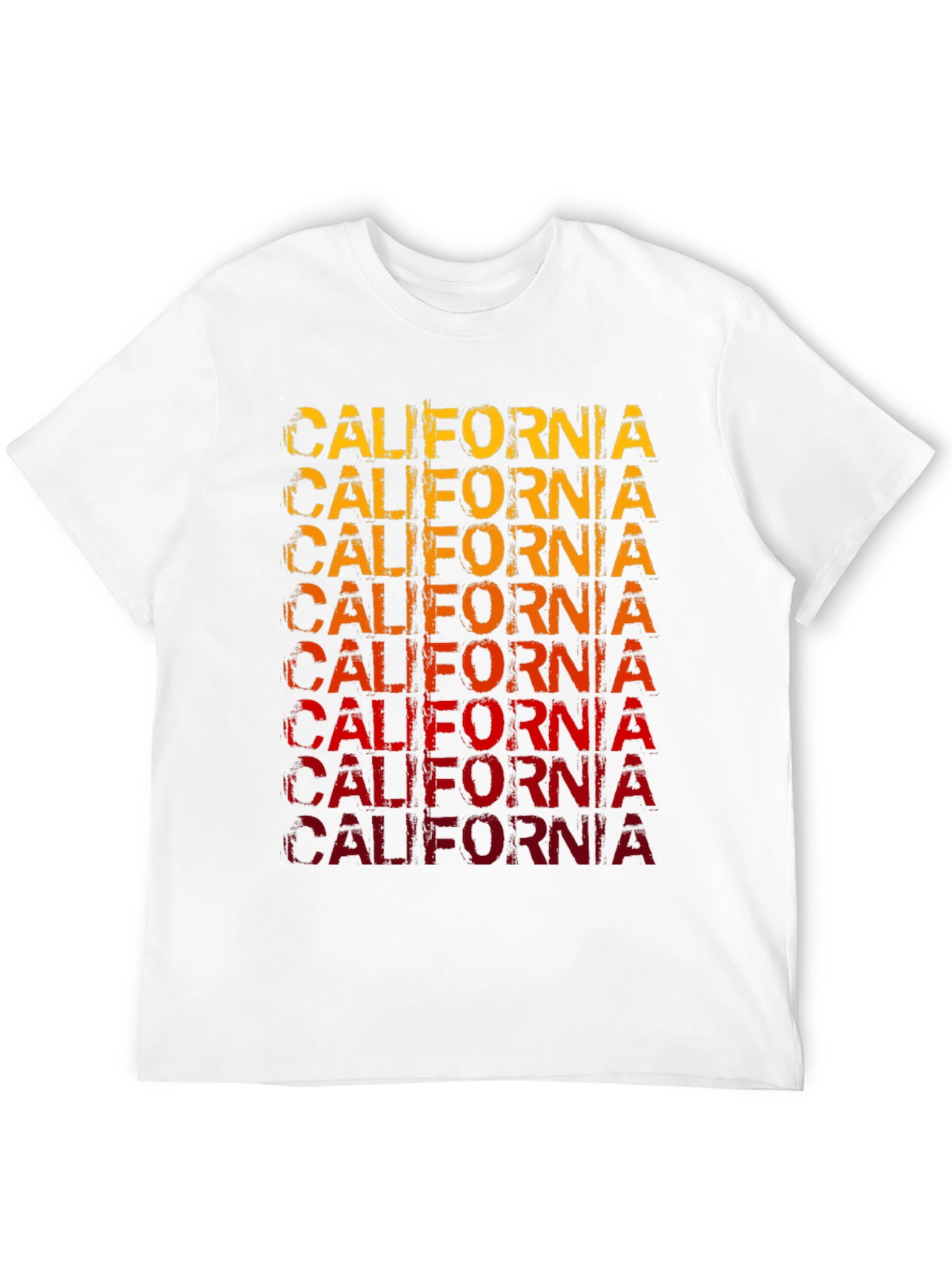 California Graphic Print Mens Black T-Shirt