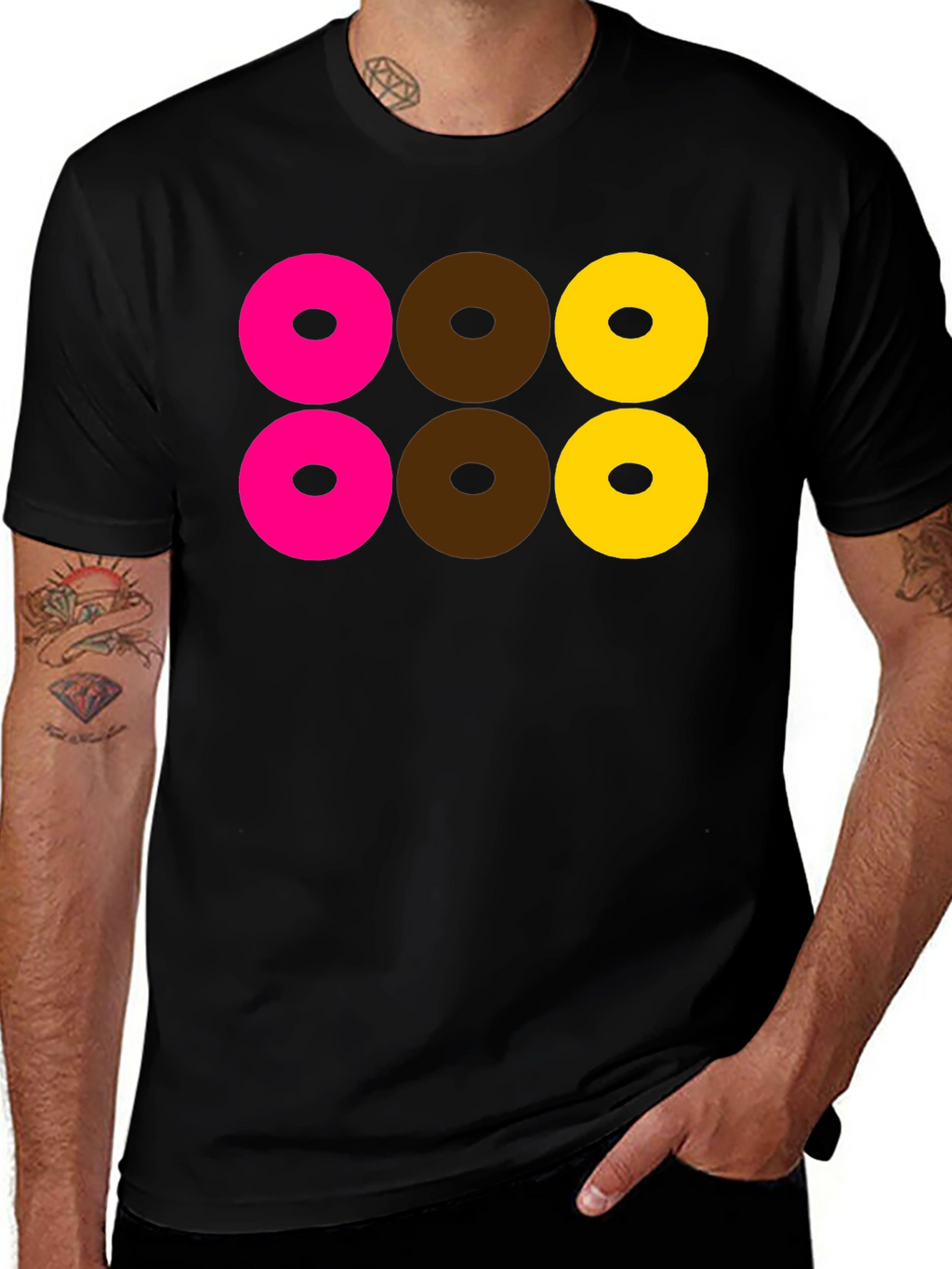 Fun Donut T-Shirt - Black