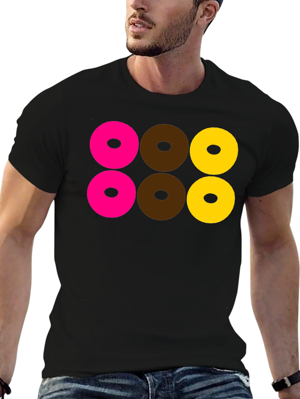 Fun Donut T-Shirt - Black