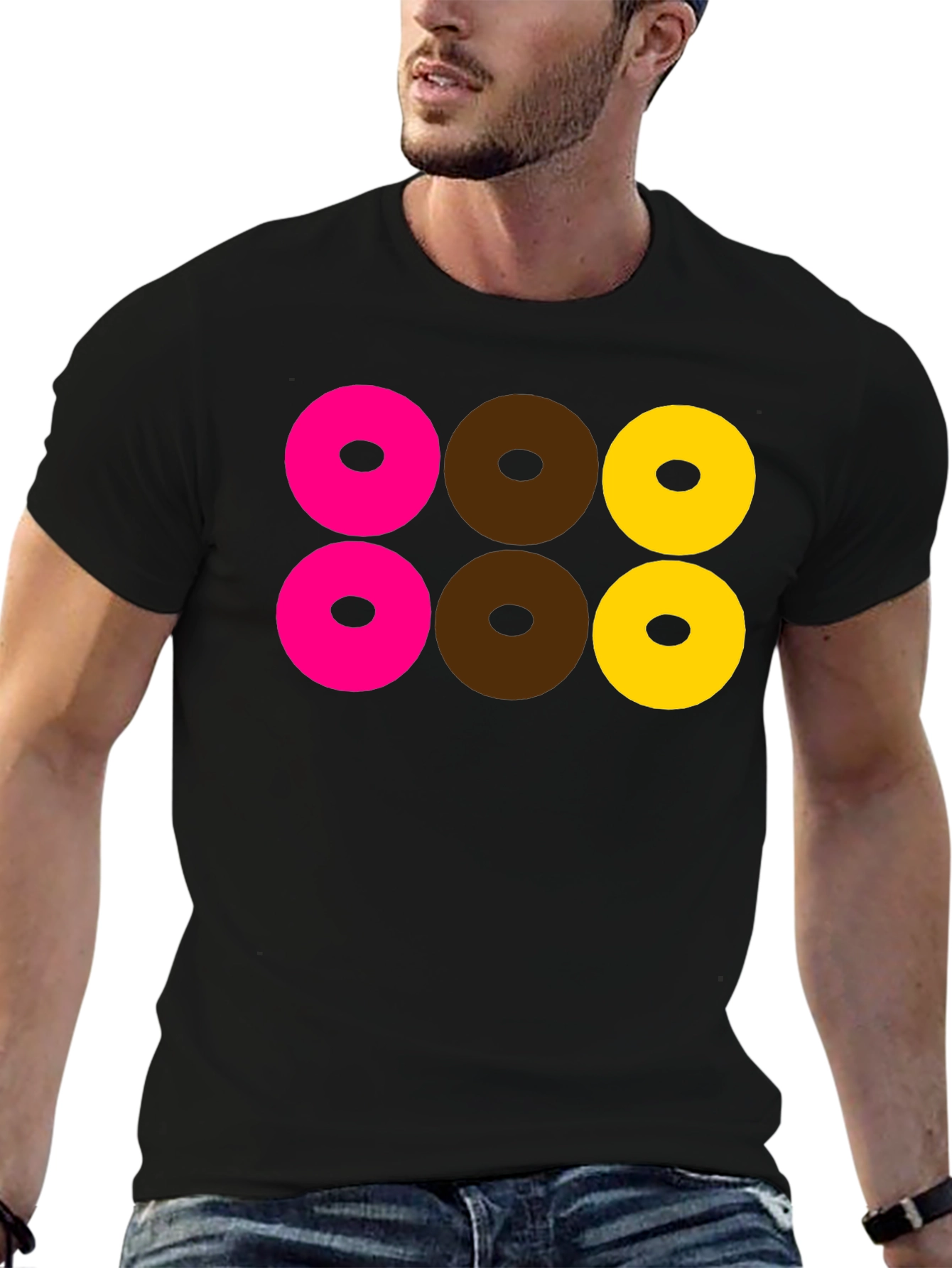 Fun Donut T-Shirt - Black
