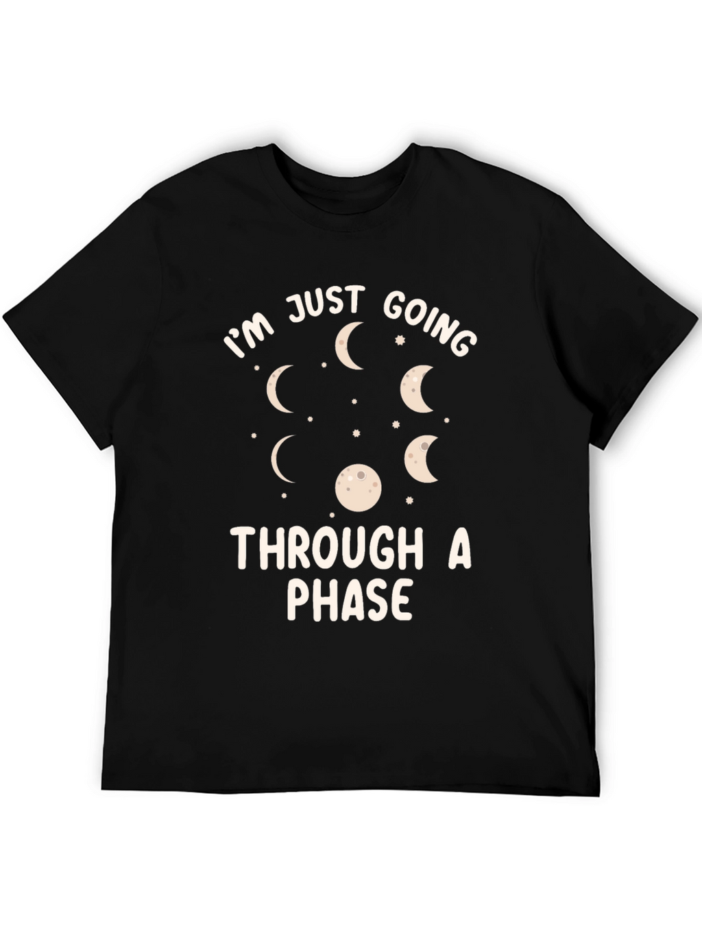 Moon Phase Graphic T-Shirt - Going Through a Phase
