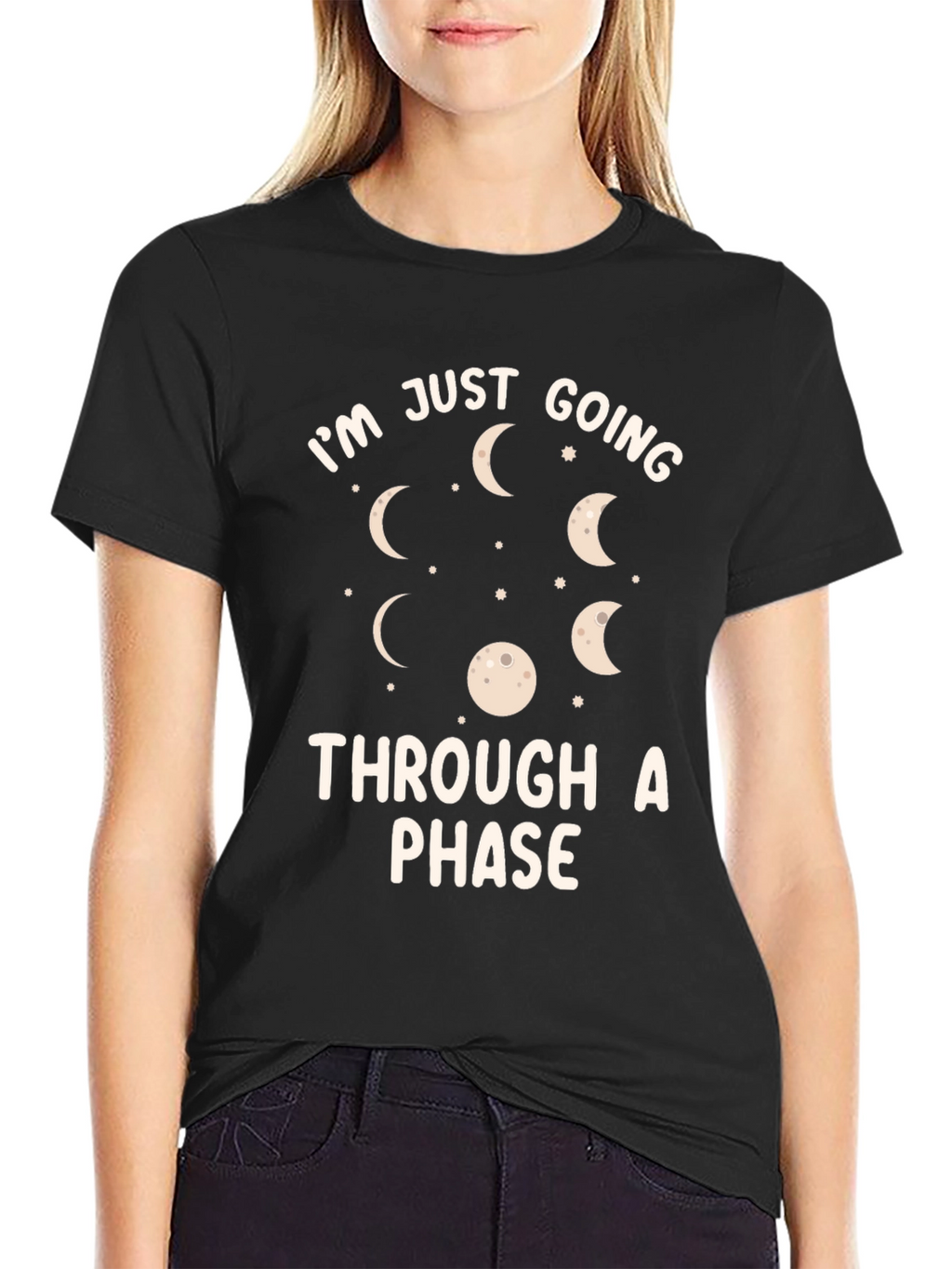 Moon Phase Graphic T-Shirt - Going Through a Phase