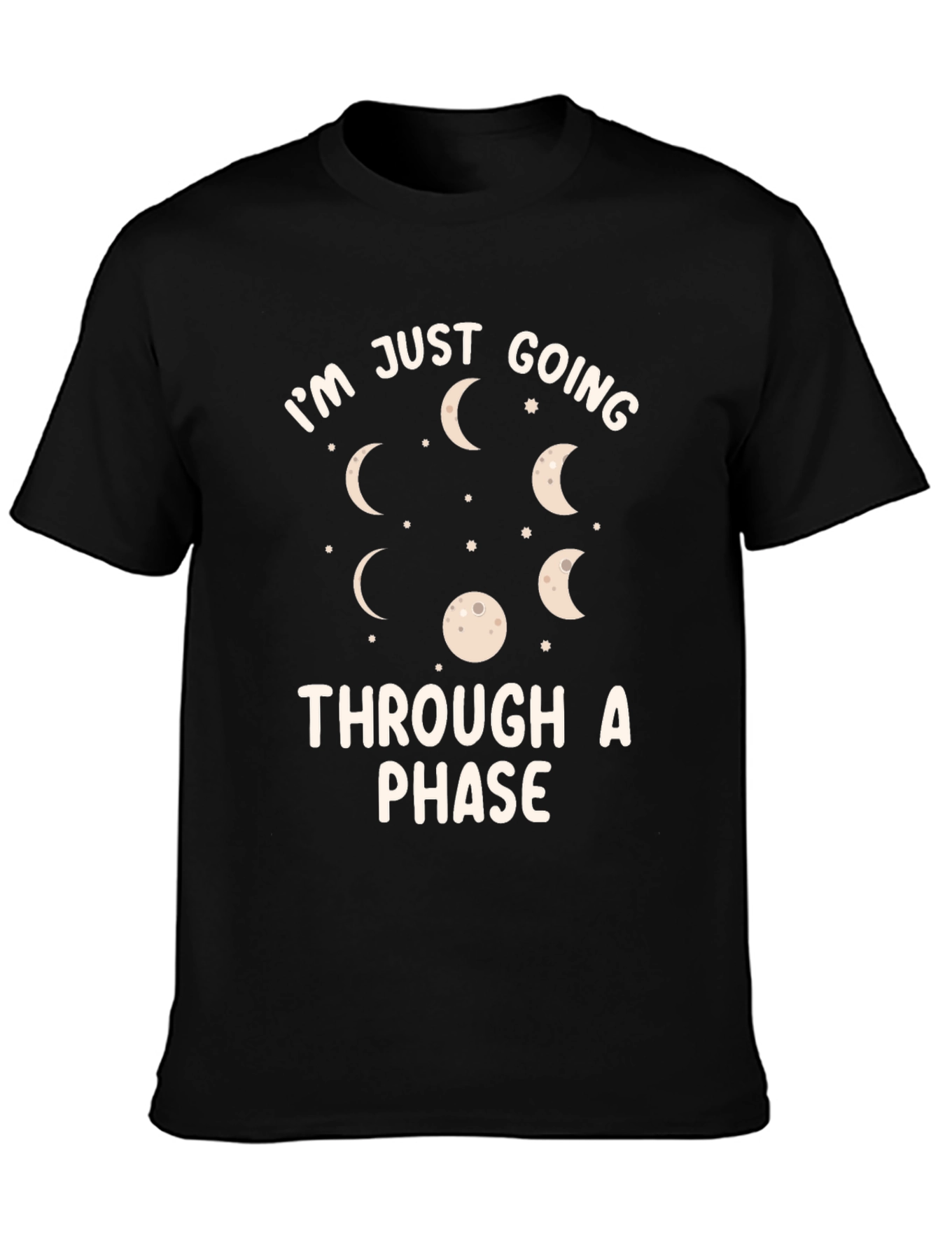 Moon Phase Graphic T-Shirt - Going Through a Phase
