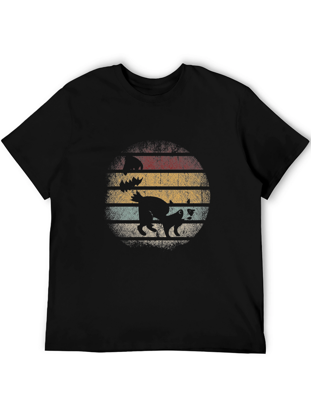 Retro Halloween Cat T-Shirt