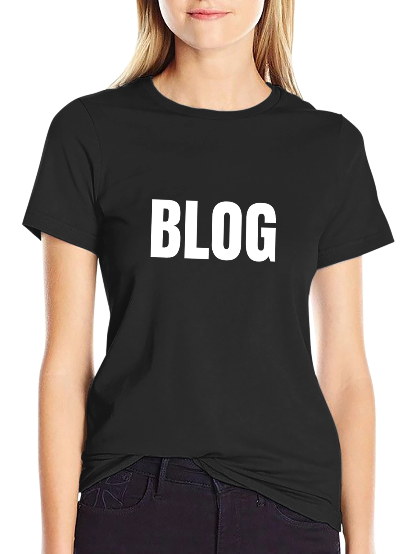 Black BLOG Graphic Tee - Stylish & Trendy