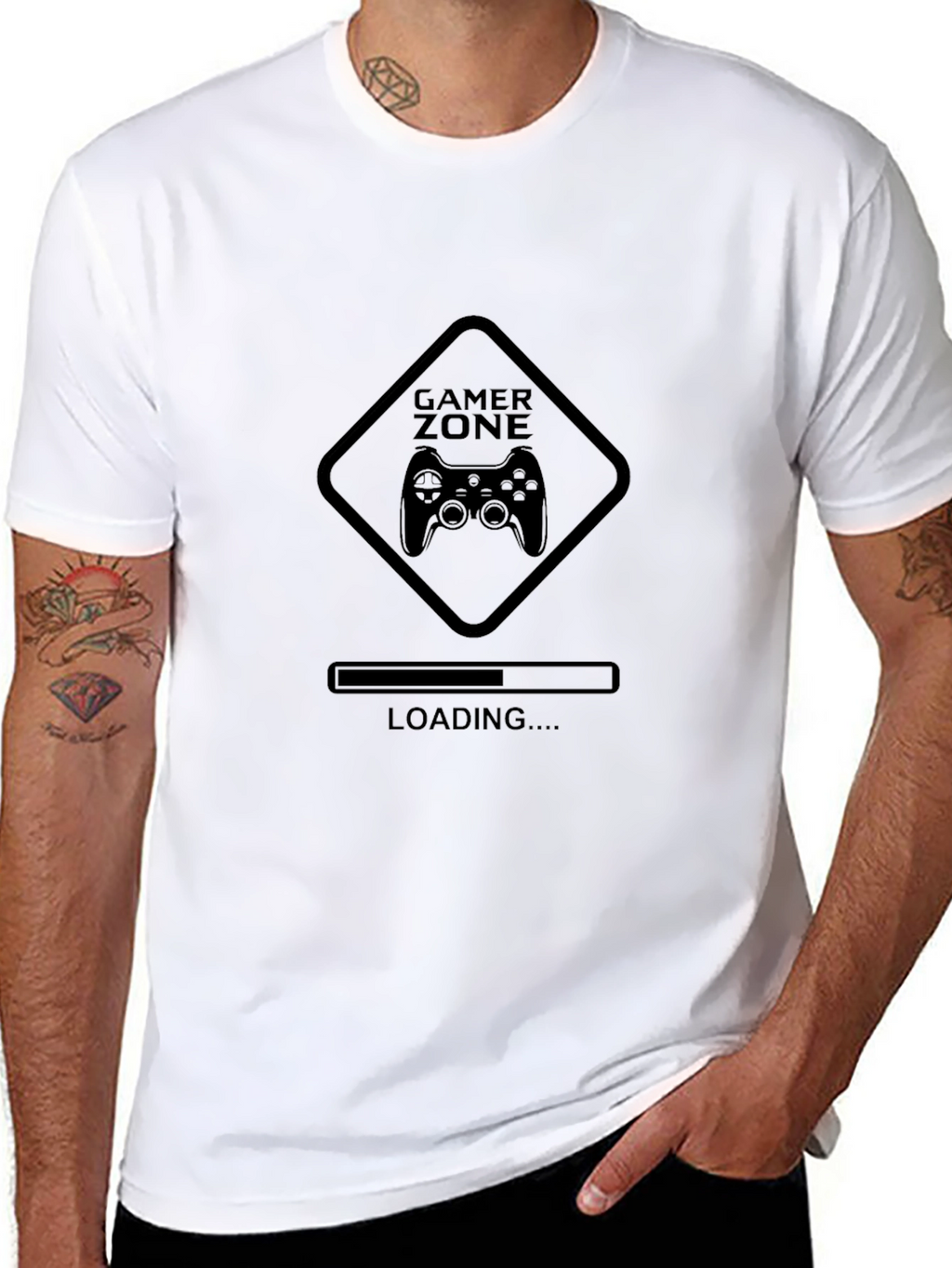 Gamer Zone Loading Black T-Shirt