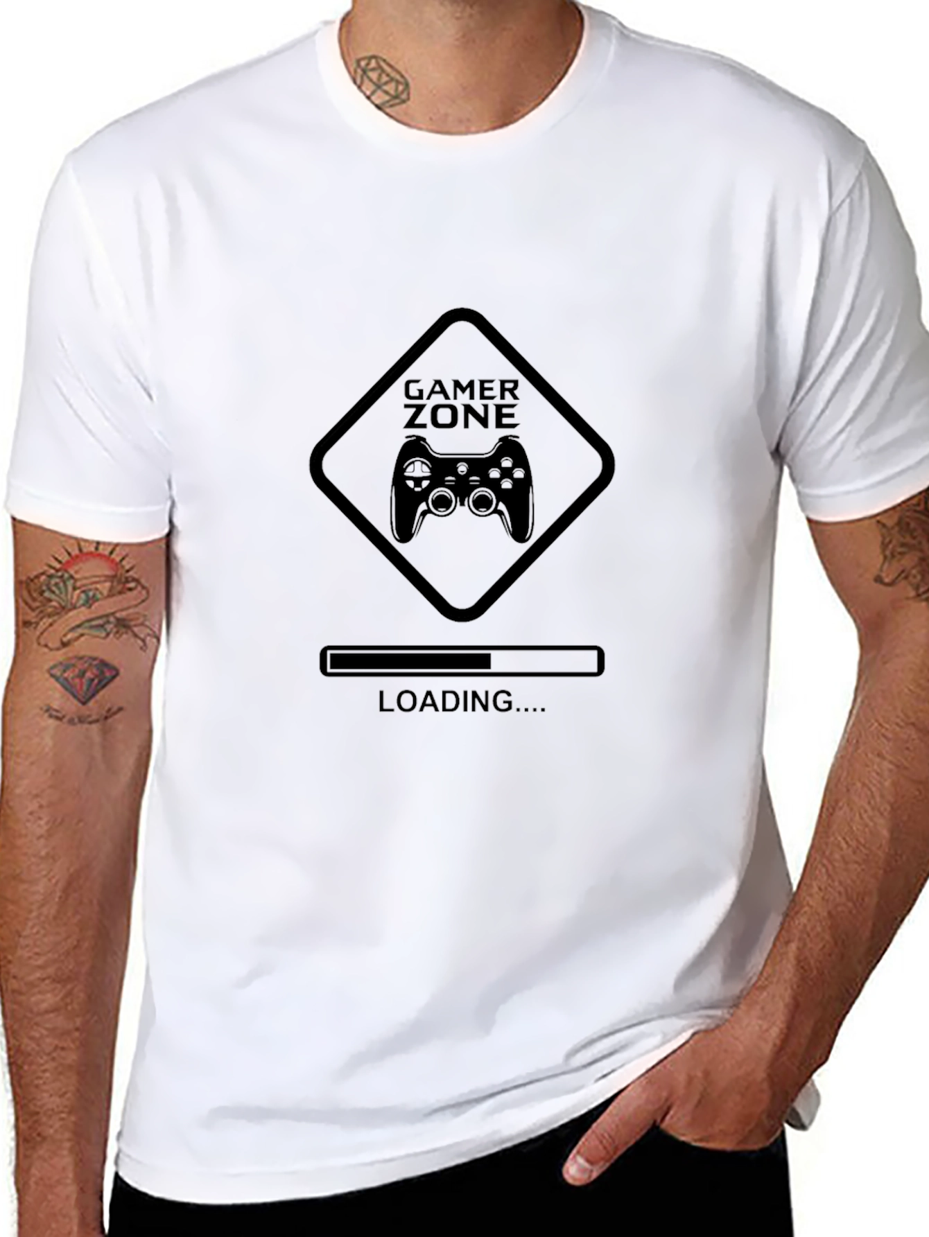Gamer Zone Loading Black T-Shirt