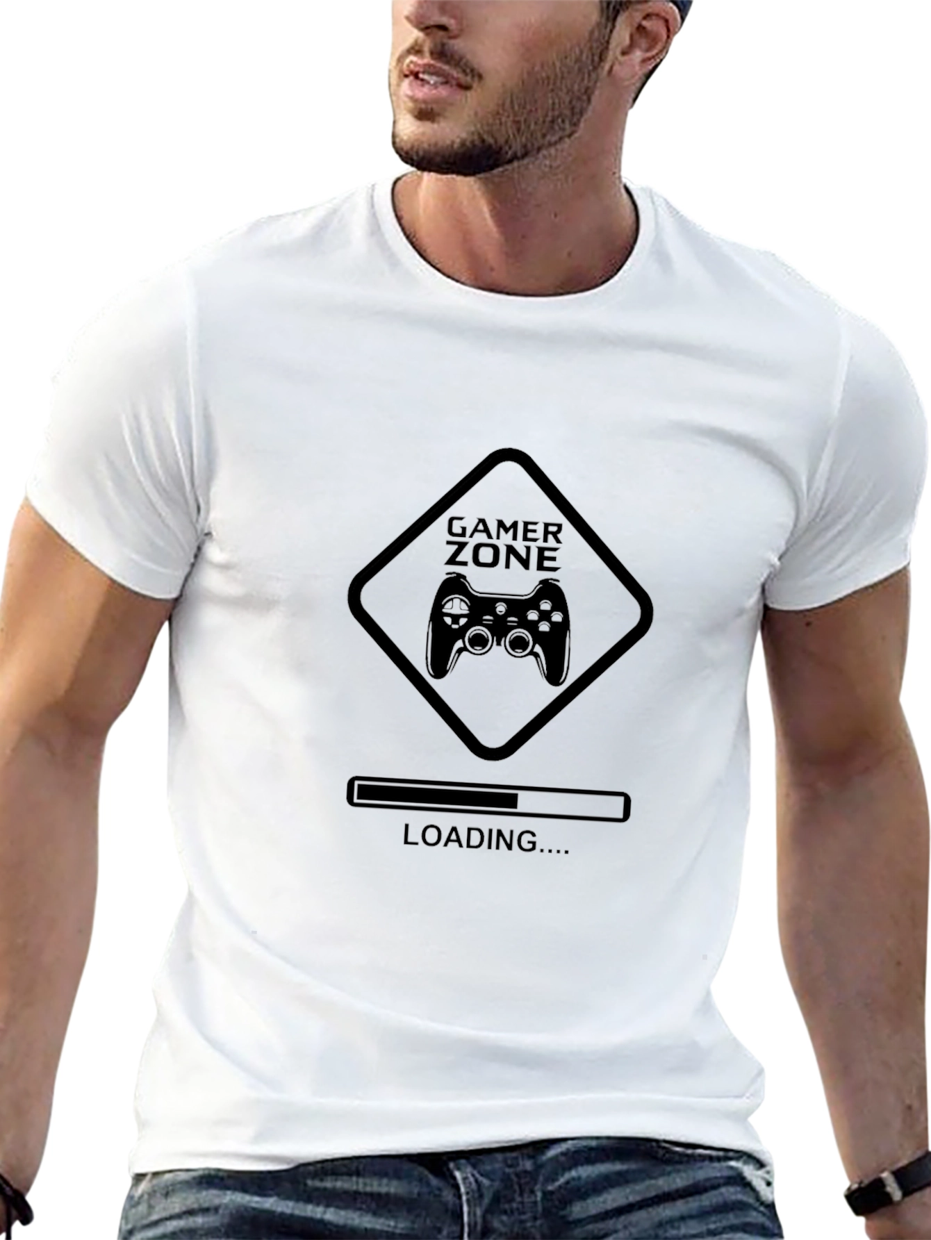 Gamer Zone Loading Black T-Shirt