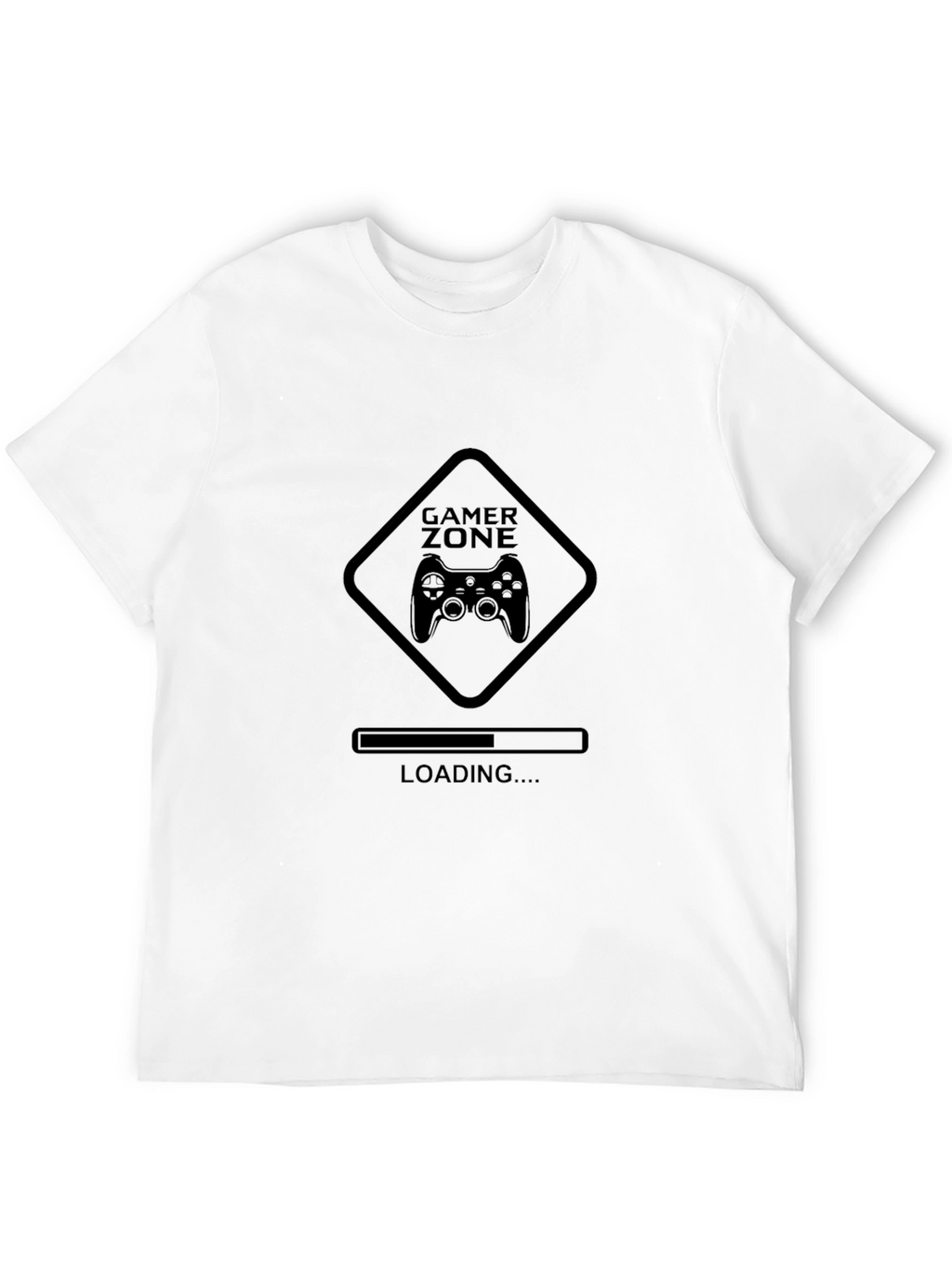 Gamer Zone Loading Black T-Shirt