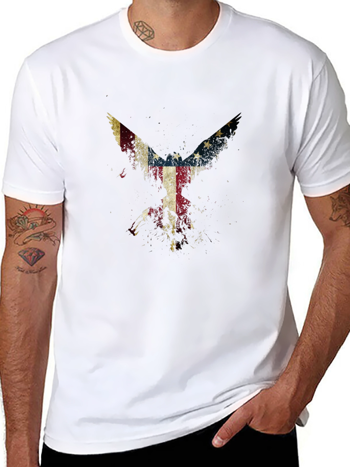 American Flag Eagle T-Shirt - Patriotic Design