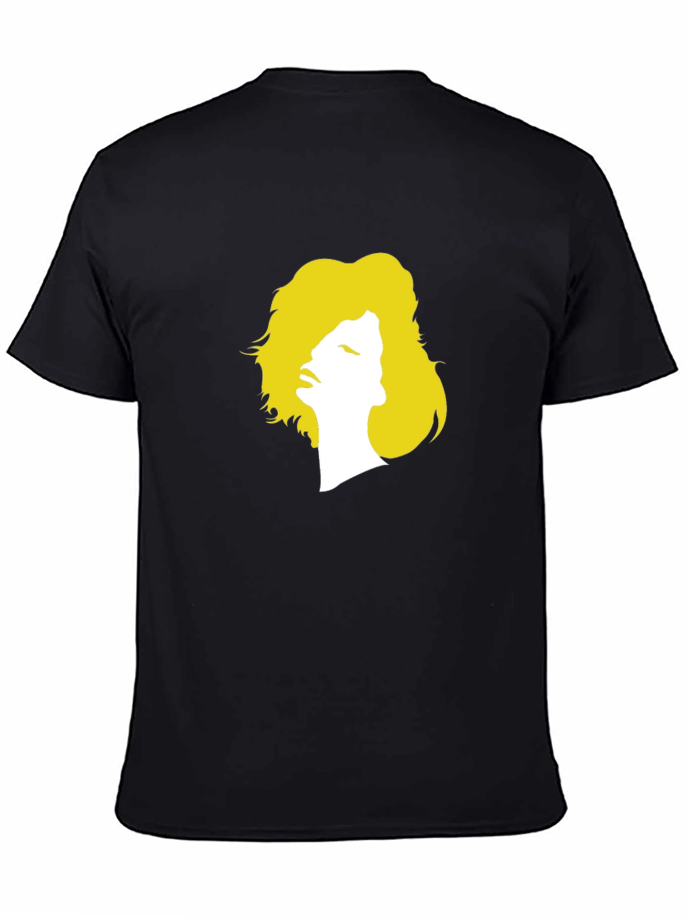 Silhouette Graphic Print Tee - Unisex Black T-Shirt