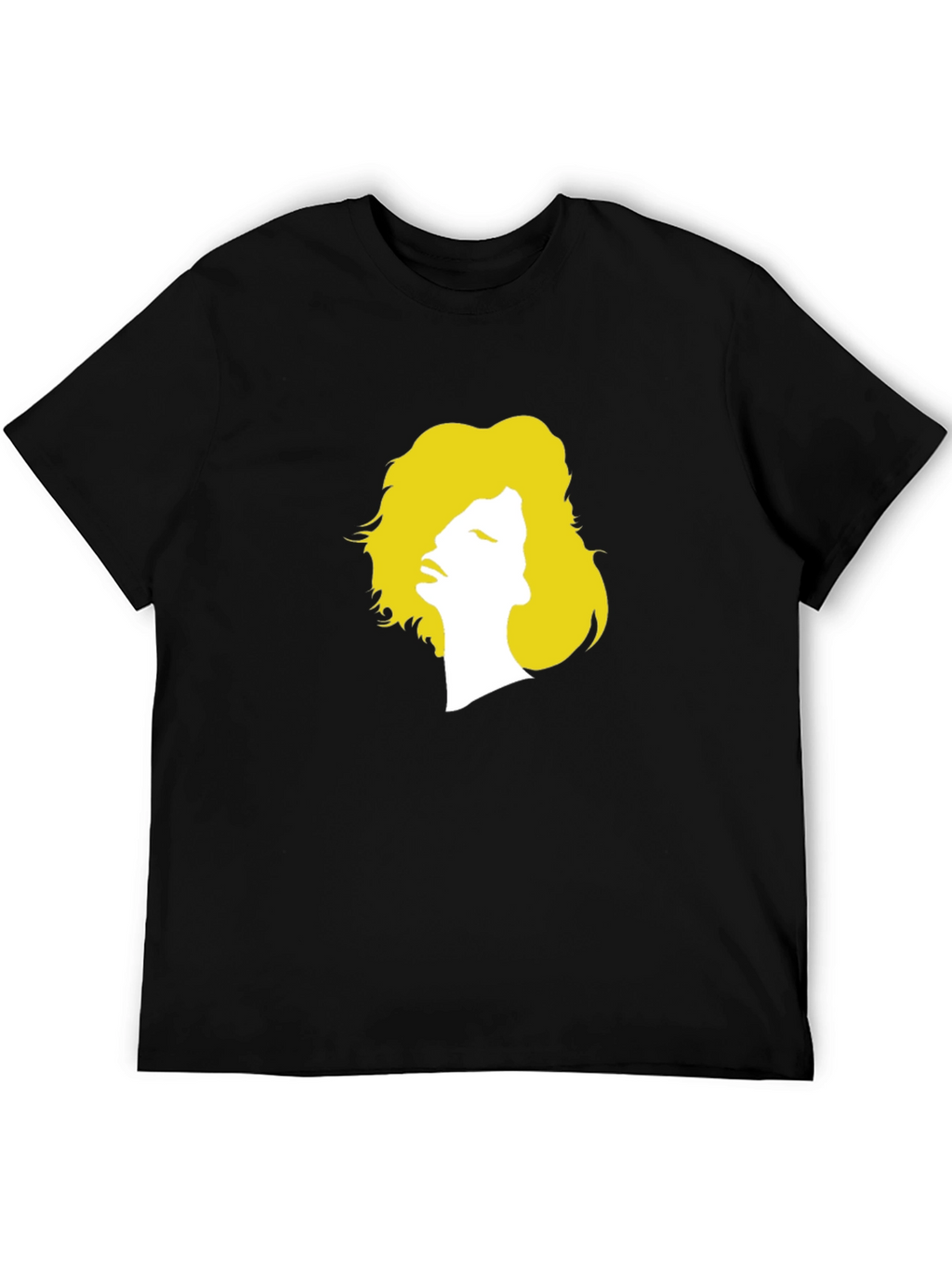 Silhouette Graphic Print Tee - Unisex Black T-Shirt