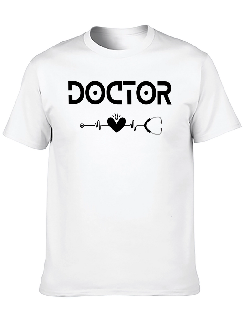 Doctor Heartbeat Stethoscope Graphic Tee
