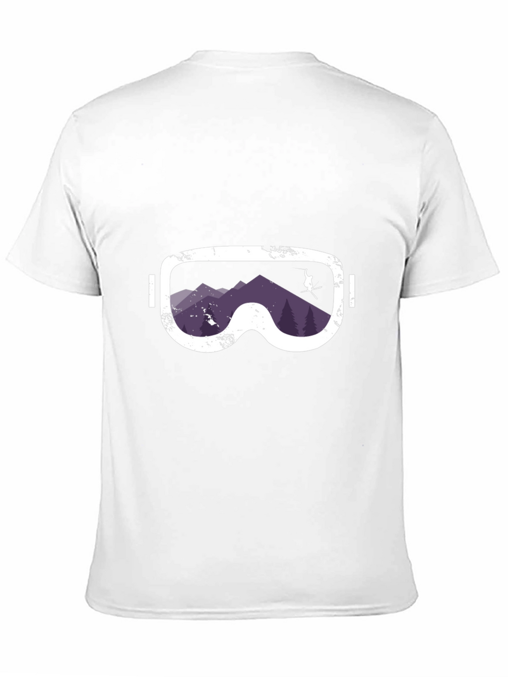Ski Goggles Mountain Scene Graphic Tee