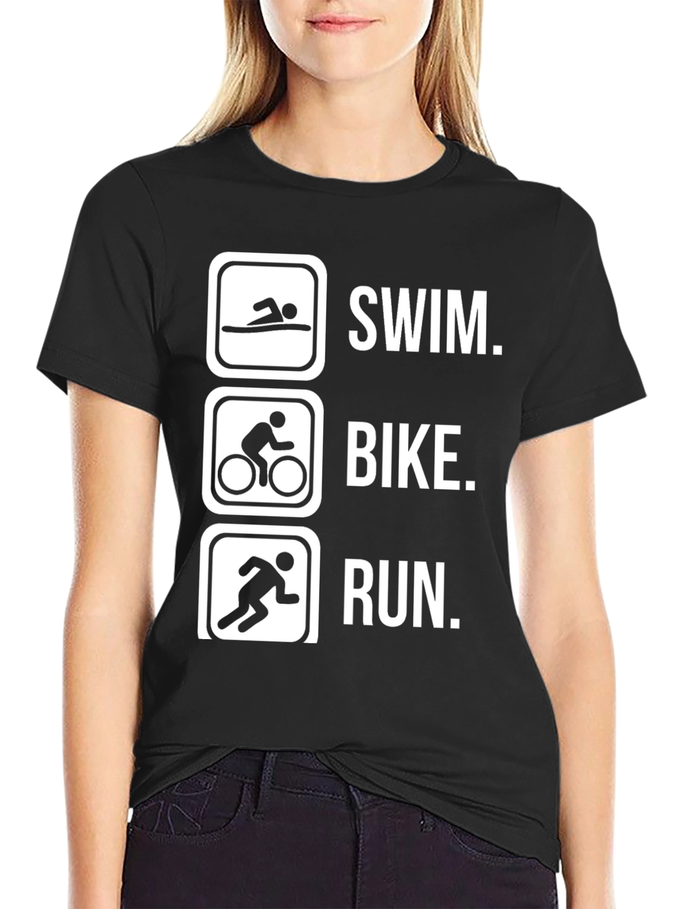 Triathlon T-Shirt - Swim Bike Run