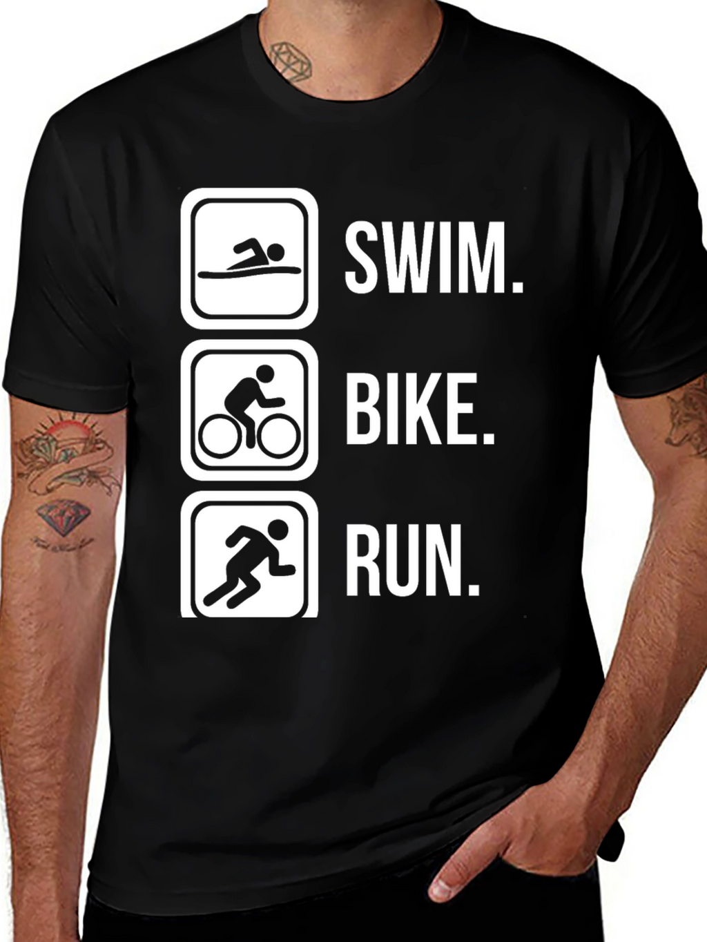 Triathlon T-Shirt - Swim Bike Run