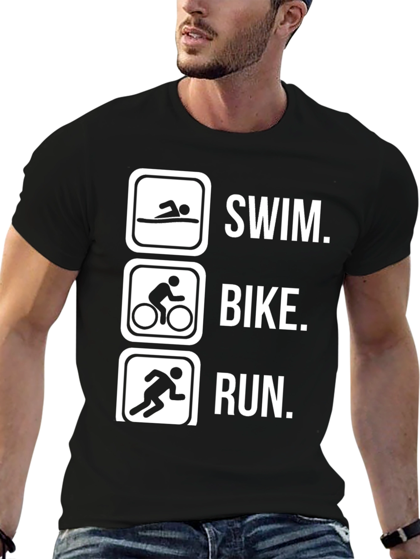Triathlon T-Shirt - Swim Bike Run