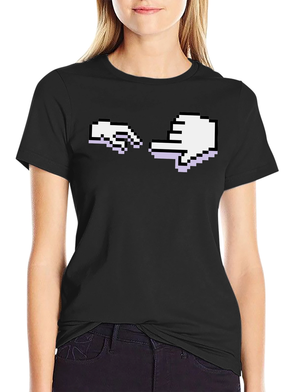 Pixel Hand Creation T-Shirt - Retro Gaming Tee