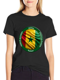 Guinea Flag T-Shirt - Round Design