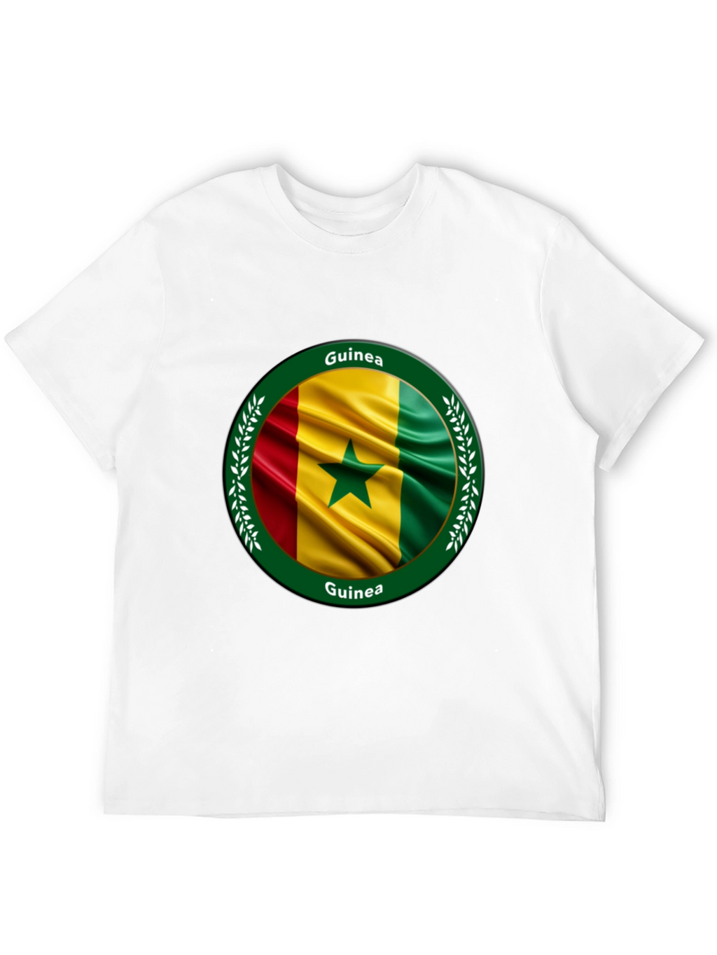 Guinea Flag T-Shirt - Round Design