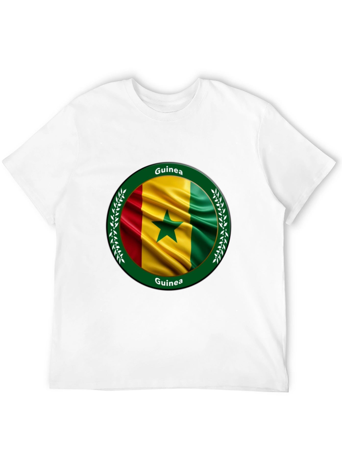 Guinea Flag T-Shirt - Round Design