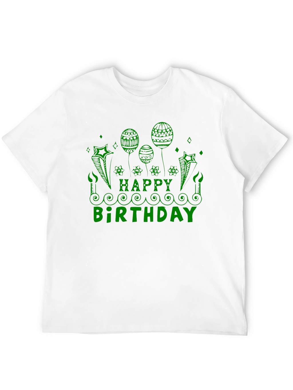 Festive Happy Birthday Graphic Tee