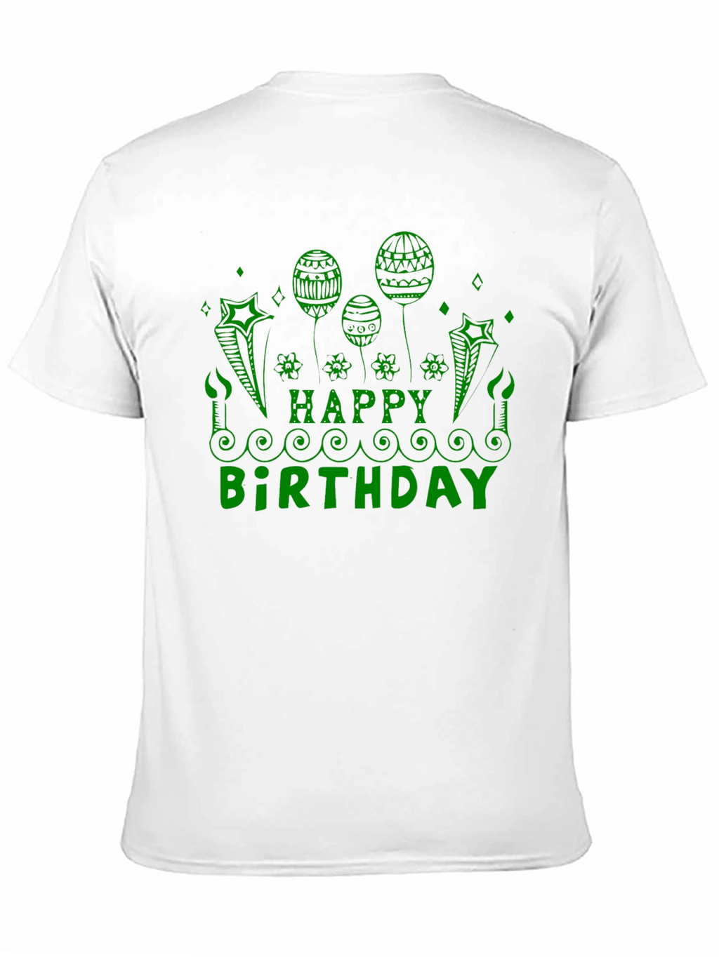 Festive Happy Birthday Graphic Tee