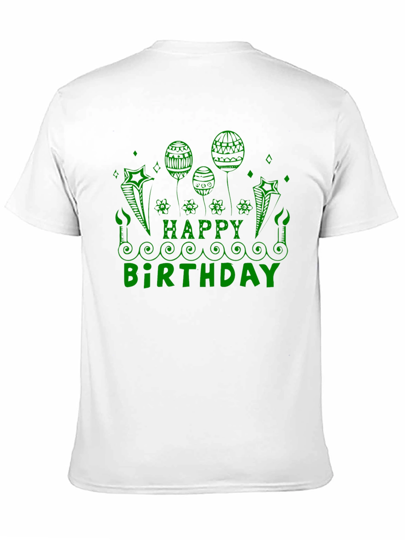 Festive Happy Birthday Graphic Tee