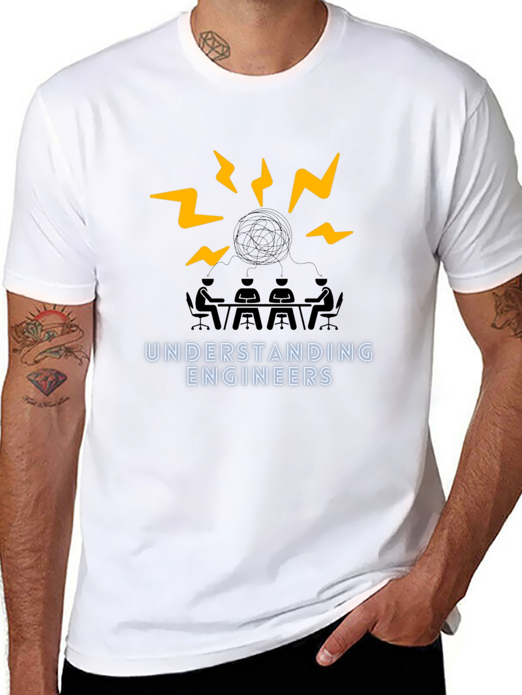 Understanding Engineers T-Shirt - Brainstorming Tee