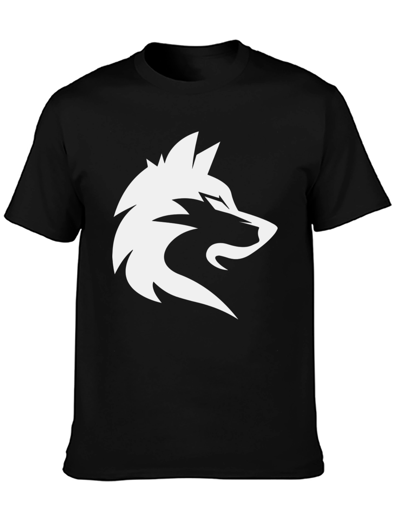Black Wolf Logo T-Shirt - Mens Graphic Tee
