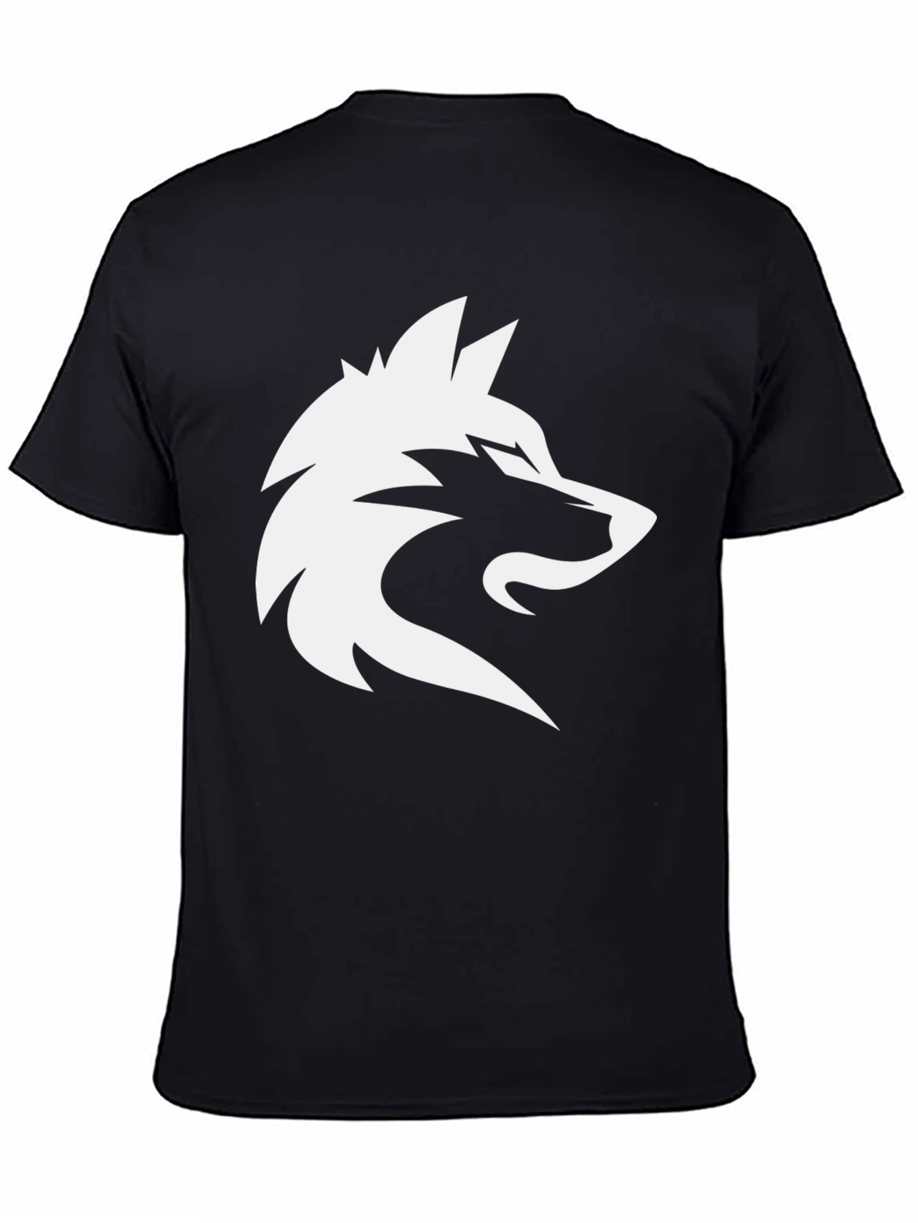 Black Wolf Logo T-Shirt - Mens Graphic Tee
