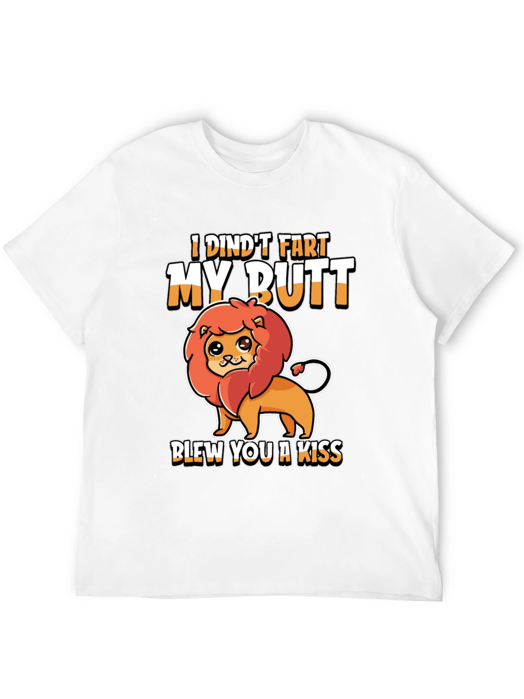 Funny Lion Graphic T-Shirt - I Dindt Fart...