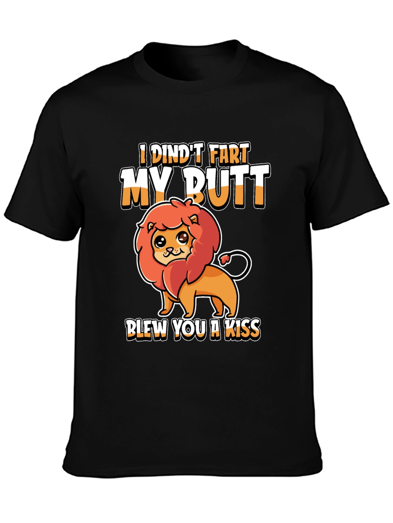 Funny Lion Graphic T-Shirt - I Dindt Fart...