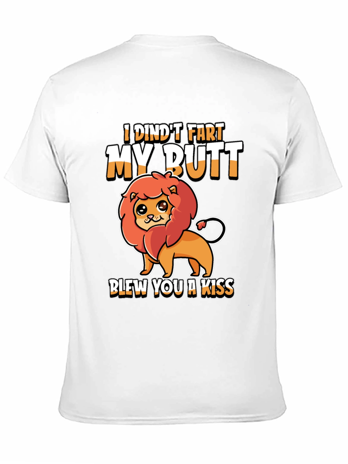 Funny Lion Graphic T-Shirt - I Dindt Fart...