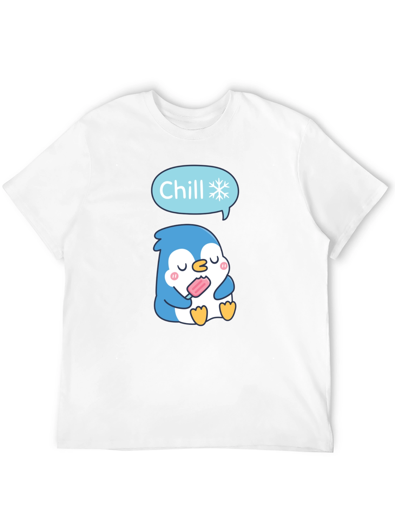 Chill Penguin T-Shirt - Cute Cartoon Design